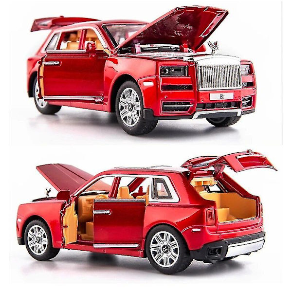 1/32 Rolls Royce Phantom Diecast Lekebil Miniatyrmodell Luksus Super Pull Back Lyd & Lys Dører Åpningsbar Samling Gave Barn Db Rolls-Royce Cullinan4