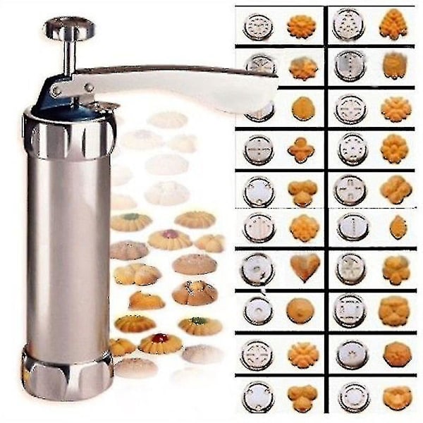 Kjeks-presse Bake Cookie Machine Rustfritt stål Kjeks-pistol [DB]