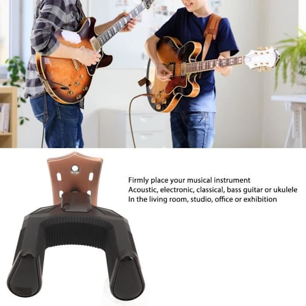 Ashata Gitarr Väggfäste Hängare (Röd Brons) Gitarr Väggfäste Hängare Gitarrhalsfäste Musikkrok Röd Brons[DB] Pink