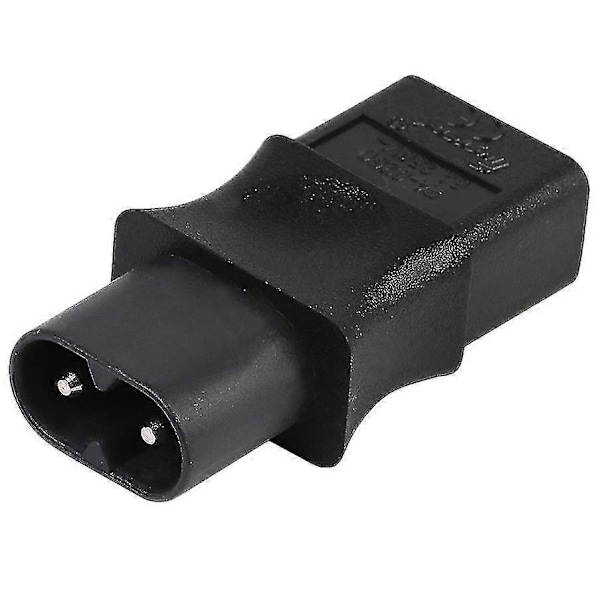 2-polig IEC 320 C8 hane till IEC 320 C9 hona AC-adapter 6A/250V EU Industriell strömomvandlare Ny s202412241130 db Black