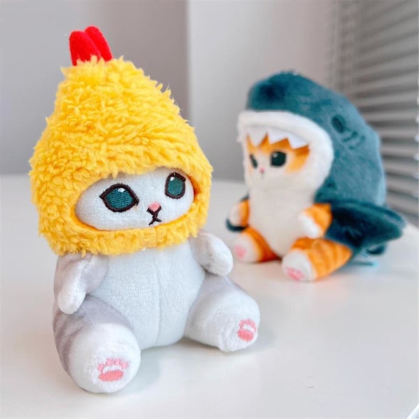 Shark Cat Cute Plyschdocka Söt Shark Cat Mjuk Plyschdjur Plyschleksak [DB] E-7.87In
