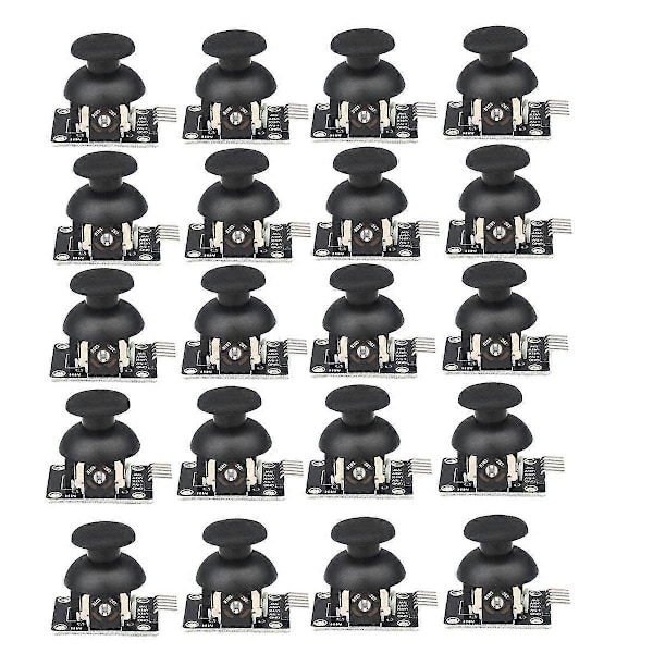 20 st Joystickmodul för dubbelaxlig Xy-modul för Ps2 Joystick Kontrollspakssensor Joystick [DB]