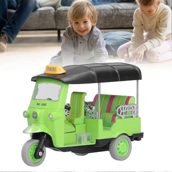 Pull Back Thailändsk Trehjuling Simulering Legering Tuk Tuk Bilmodell Leksak Barn Fordonsleksak Röd [DB] Green