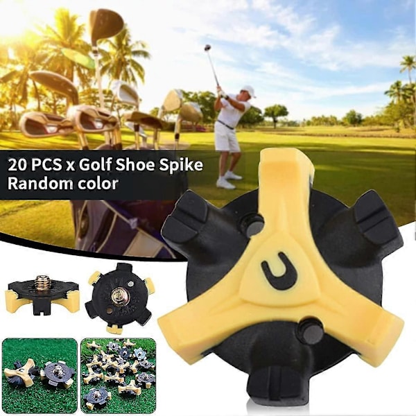 20 kpl Vaihtometalliset Golfkenkien Piikit - Sopii Tavallisiin Golfkenkiin {db}