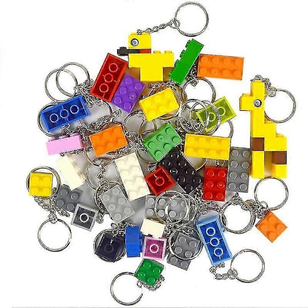 DIY Rakennuspalikat Avaimenperä Riippuva Rengas Tiilet Tarvikkeet Avaimenperä Luovat Tiilisarjat Yhteensopiva Kaikkien Merkkien Lelujen Kanssa [db] 2x2 10pcs