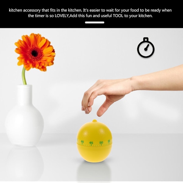 Mekaniske verktøy Fruktformet timer Søt kjøkken timer Klasserom timer Bake timer Koke timer [db] Orange