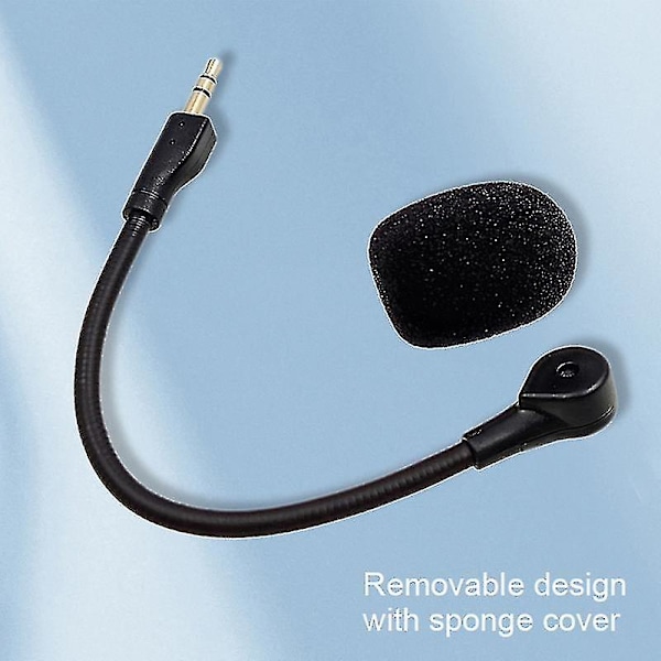 Hodetelefonmikrofon Plug and Play Utskiftbar Fleksibel 3,5 mm Omnistretnings Gaming Hodetelefonmikrofon Kompatibel med Logitech-G Pro X {DB} 2
