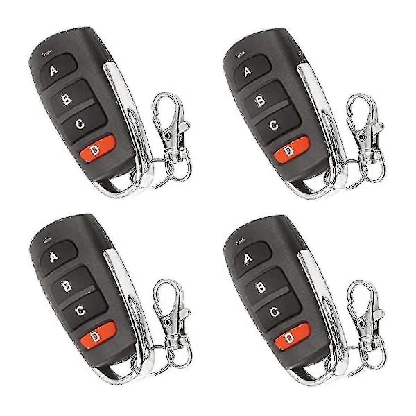 4st Universal Duplicator Fjärrkontroll Garageportsfjärrkontroll, fjärrkontroll för grind Fjärrkontroll Nyckelbricka Ersättning Garageport [db]