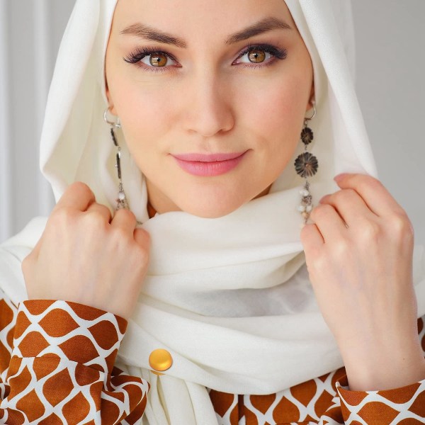8 st Hijab magnetnålar, styrka magnetiska hijabnålar Knappar för kvinnor Flerbruks färgglad halsduk S
