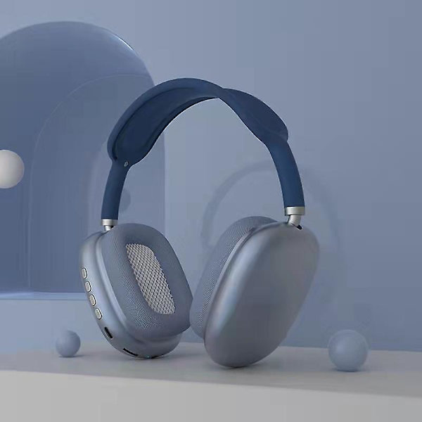 2023 Kuulokkeet Langattomat Melunvaimennus Musiikki Kuulokkeet Kuulokkeet Stereo Bluetooth Kuulokkeet (HANKI SE) {DB metallic blue