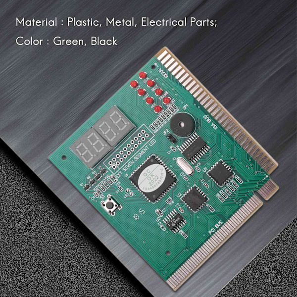 Pc Motherboard Diagnostic Card 4-cifret Pci/isa Post Code Analyzer [DB]