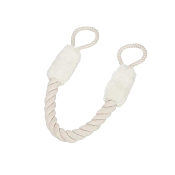 Dørhåndtak Trekktau Anti-Klype Stropper Stopper Multifunksjonell Hund Fingerbeskytter Dørtau for Soverom Stue db White 60cm