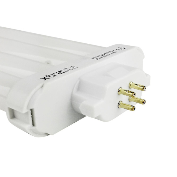 Xtralite 27w Dagsljusersättningslampa för högupplösta läslampor, 4-stifts Gx10q-4 Quad Tube (6500k) [DB] Single Pack