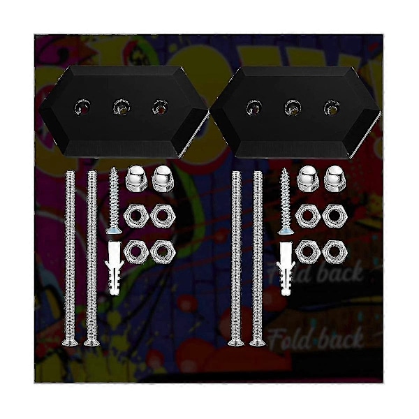 8-pack Skateboard Väggfäste med Skruv Flytande Skateboard Hängare Skateboard Fäste Hängande Skatebo Det Bästa [db]