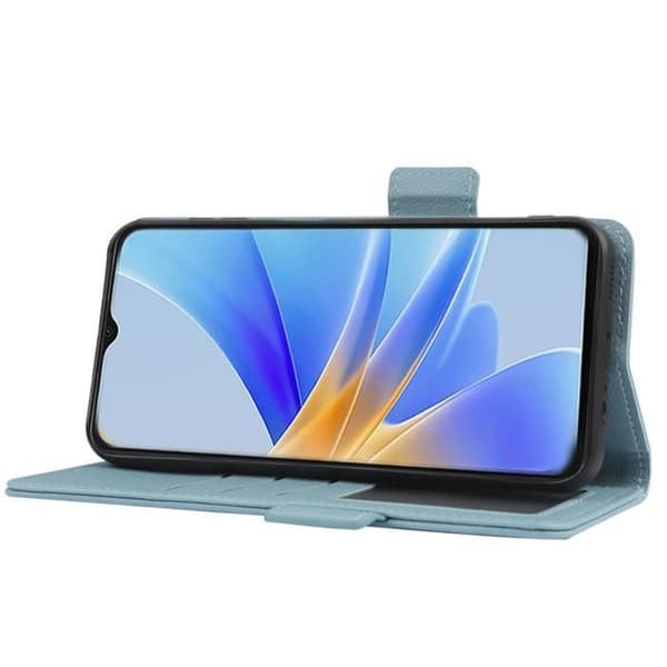 Flip PU-läderfodral för Oppo A17 - Blå[DB]