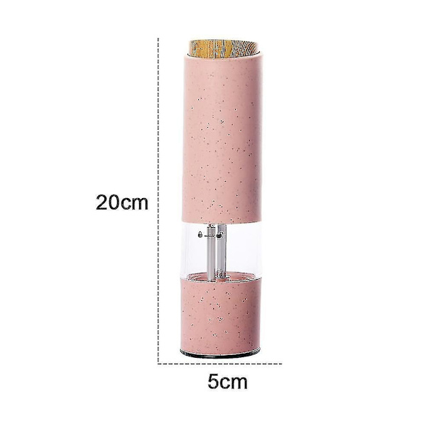 Db 2stk Elektrisk Salt- og Peberkværnsæt Batteridrevet Salt- og Peberkværn og Peberkværn pink*blue