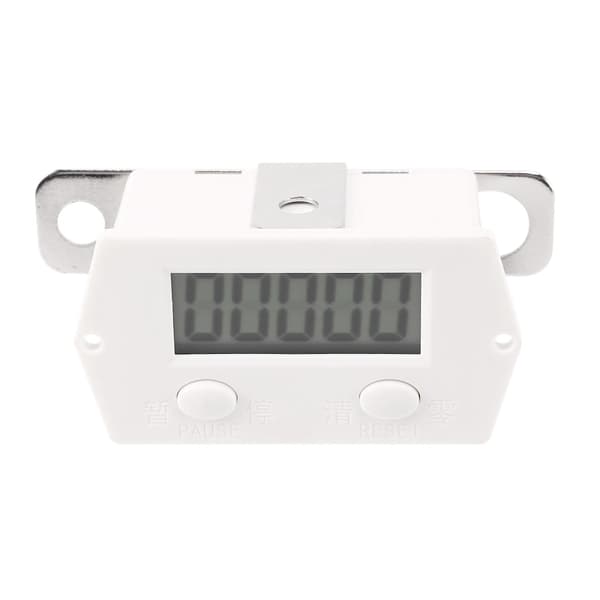 LCD Digital 0-99999 Räknare 5 Siffror Plus UP Mätare + Närhetssensor Sensor med Magnetisk [db] white