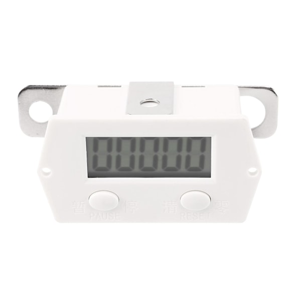 LCD Digital 0-99999 Tæller 5 Cifre Plus UP Gauge + Nærhedsafbryder Sensor med Magnetisk [db] white