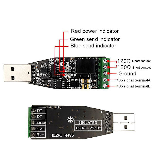 USB til RS485 Kommunikationsmodul Lang Afstand til Multi-system USB til RS485 DB