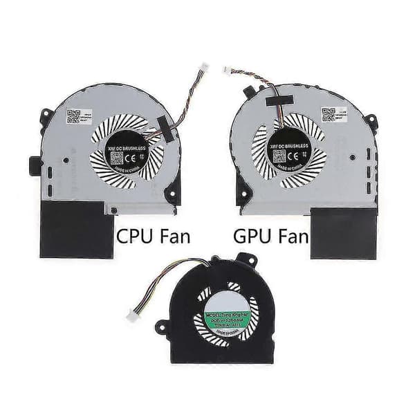 CPU GPU Fläkt Laptop Kylfläkt DC12V 0.4A 4-polig Radiator för Asus ROG Strix GL703{ DB} Complete set