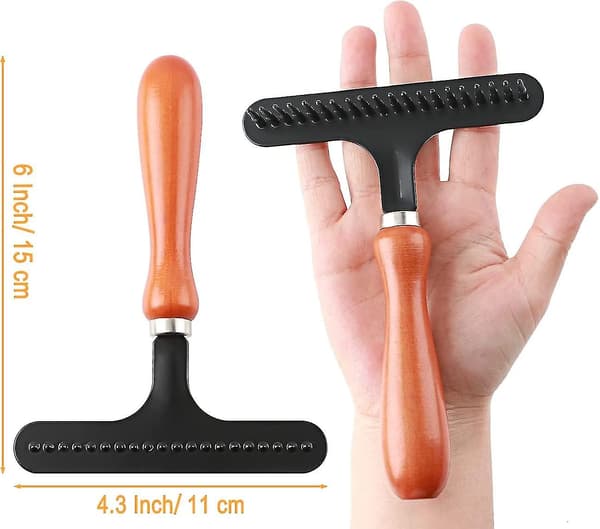Tæpperive, håndholdt tæpperive, gør tæpper fluffy igen, rengør hår, lad tæppet genoprette blødhed [DB] 2pcs