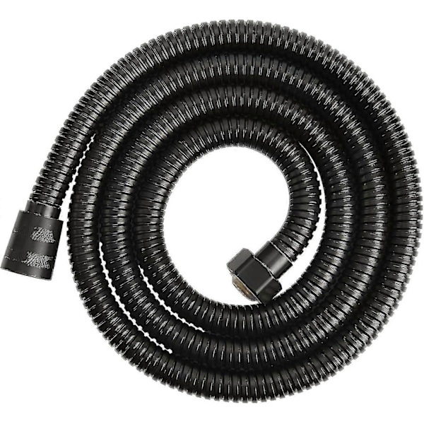 Svart Dusjslange 2m (79\"), Krom Rustfritt Stål Dusjrør, Anti-kink og Lekkasjesikker, Fleksibel Duschkabel, Enkel DIY Erstatning Hao [Db]