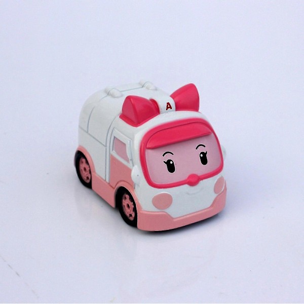 Poli Roy Haley Anime Modellbil, 3*1.5 tum Räddningsteam Robocar Barn Leksaker db Ambulance