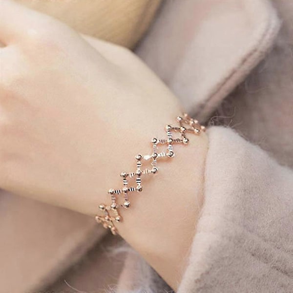S925 hopearengasranneke 2-in-1 muuntautuva rengasranneke teleskooppirengas naisille db Silver with diamond