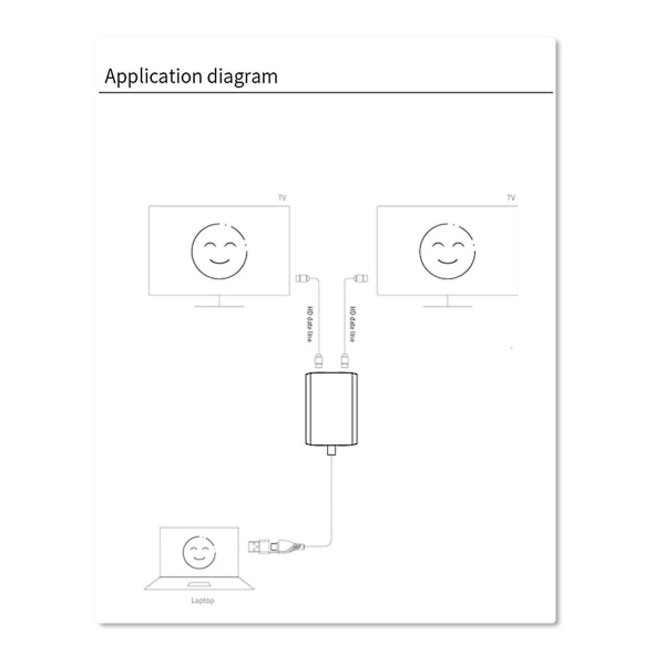 Typ-c Usb3.0 till dubbel -kompatibel 1080p 60hz Hd-omvandlare för dubbelskärms samtidig visning av D