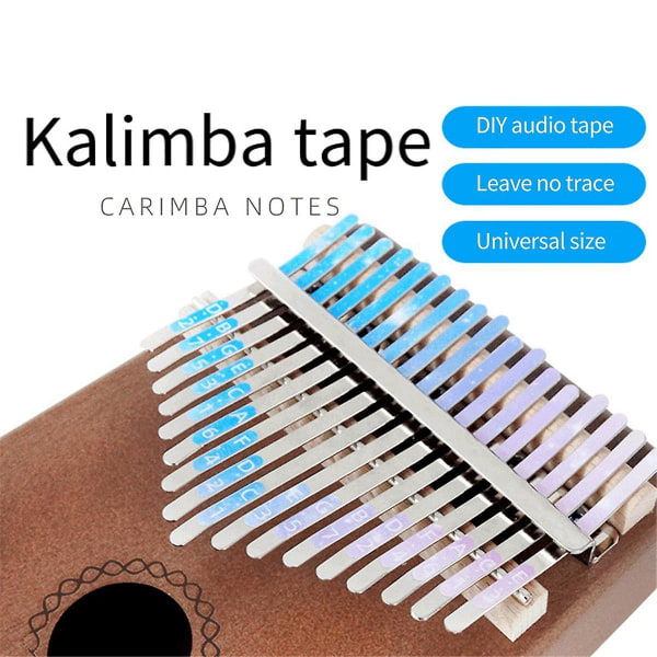 5 st Kalimba 21 tangenter klistermärke tumpianodekaler Tangentbordsinstrument Delar Tillbehör för nybörjare