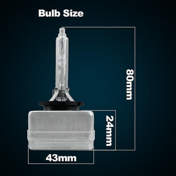 Hid-lampepære Billamper / Frontlykt [DB] 10000K -- Blue D1S