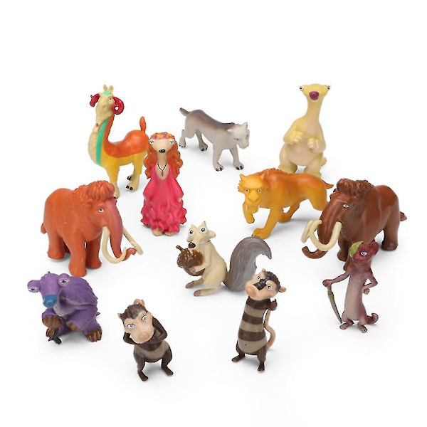 10 stk. Ice Age Sid Manny Allie Diego Figur Legetøj Model [DB]