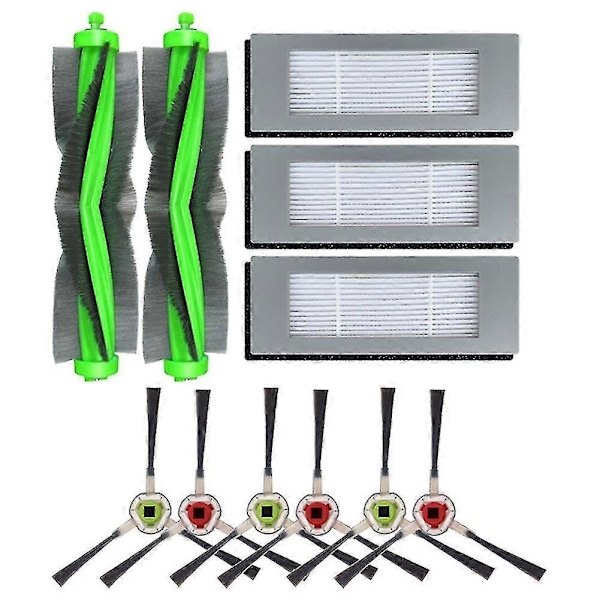 11 stk. For Irobot Roomba Combo 113 R113840 Hovedbørste Hepa Filter8700521898200 [Db]