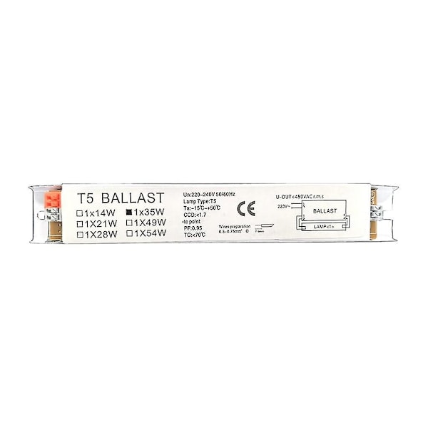 Industriel Grade Lampe Elektronisk Fluorescerende Forkobling T5 Fluorescerende Forkobling [DB] 1x35W