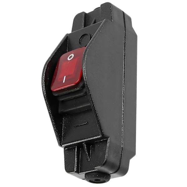 30A 12V JR-617 Vattentät Linje Medium Strömbrytare Platt Rund Linje Silverkontakt Dubbel Skärning Dammtät Strömbrytare [Db] Black