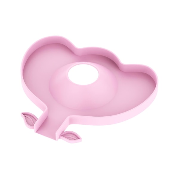 Sprutavløpsmatte Utsøkt form Varmebestandig silikon benkeoppvaskkum Splash Guard Kran Dryppdreneringspute Hjemmeutstyr Pink