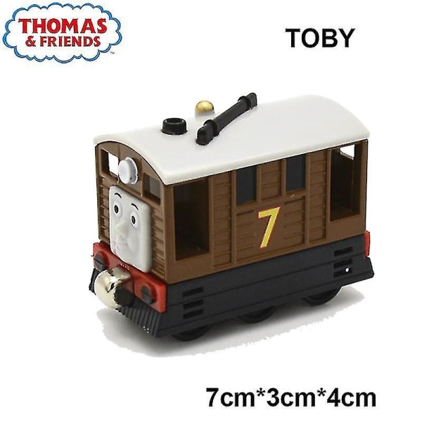 1:43 Thomas And Friends Legering Magnetisk Togbane Lokomotiv Legetøj Toby Emily Petcy Duck Tog Model Børn Dreng Pædagogisk Legetøj Db george