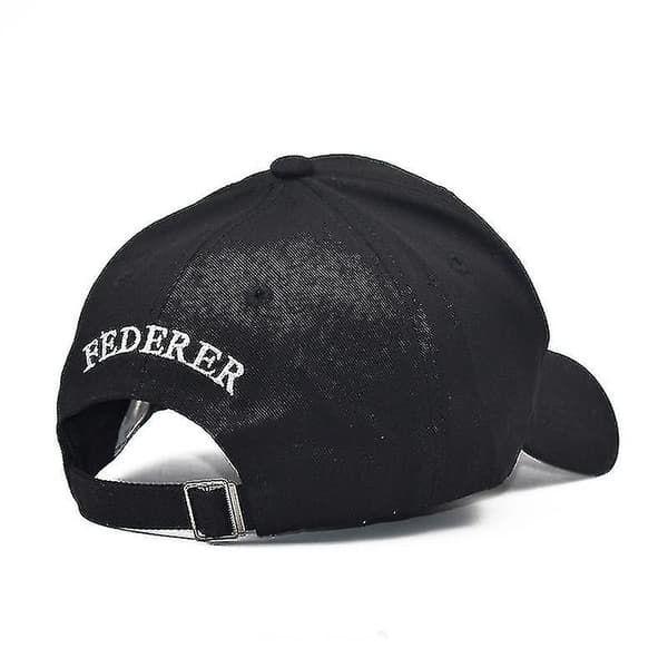 Roger Federer Hat Baseball Cap Solhat {db} Black