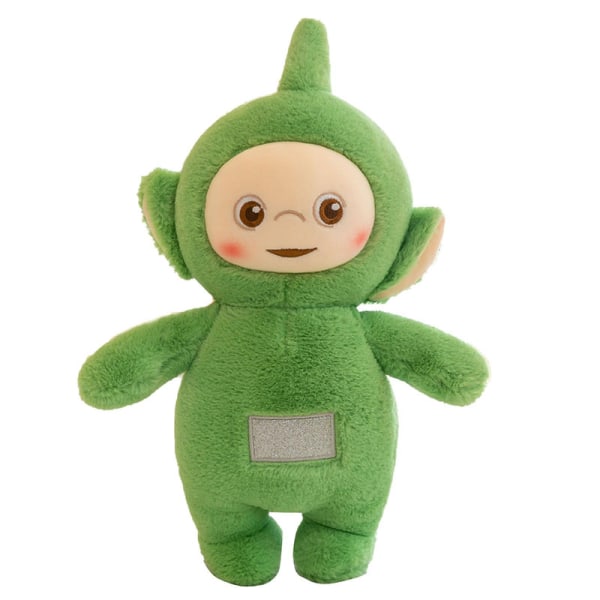 DB Teletubbies Animert Karakterer Omgir Plush Actionfigurer Soothing Toy Jente Tegneserie Dukker Barneferie Gaver green 11.8In