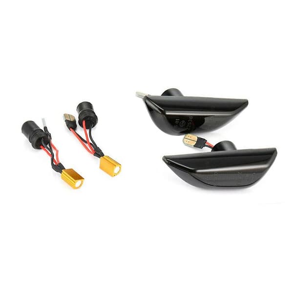 LED Dynamisk Sidemarker Blinklys Sekventiel Blinklys til Opel Mokka X [DB] Black