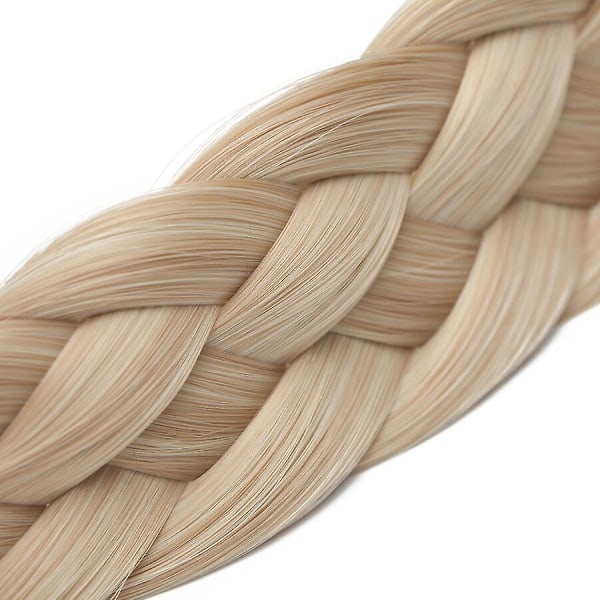 Tjockt Flätat Elastiskt Hårband Håraccessoar För Kvinna [db] blond&bleachblonde