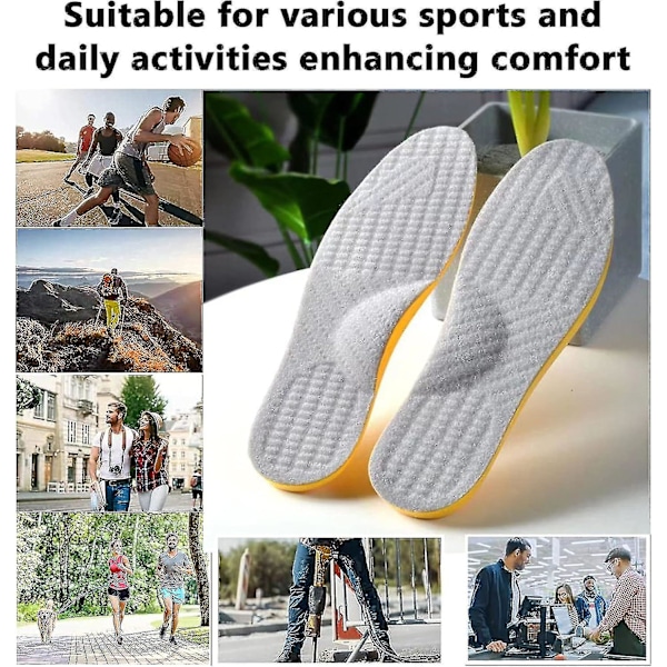 Supinationsåler til oversupination og høj svangstøtte, ortopædiske indlæg til fodjustering, kalveknæ, hjulben, O/x-ben [DB] Size  41-42