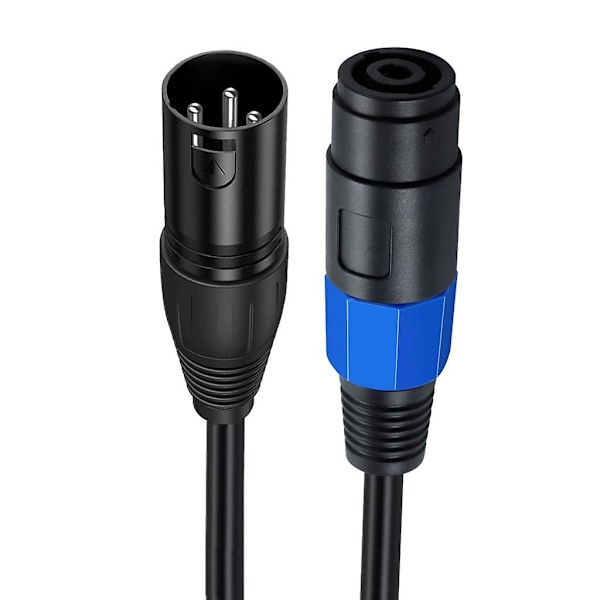 Speakon til XLR Han-kabel Speakon Stik Hun til XLR Han Forlængerkabel med Twist Lock til Studio Mikrofon DB