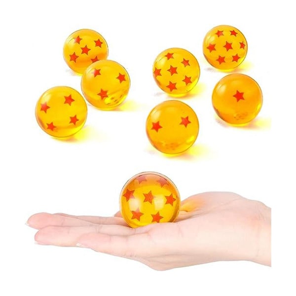 7 stk 27 mm dragesprettballer 3-dimensjonalt stjernehoppballspill Crystal Resin Ball Gift Birthda