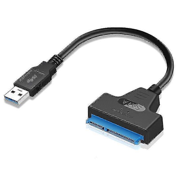 USB 3.0 SATA SSD HDD -sovitin kaapeli 2 kiintolevyaseman johtoa 22 nastaa USB 3.0 SATA kaapeli SATA USB 3.0 -sovittimeen jopa 6 Gbps tuki DB