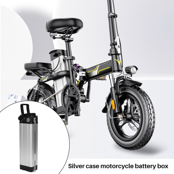 Elektrisk sykkel plast litium batteriboks 36v/48v/60v kapasitet 18650 holderkoffert Sykkeltilbehør,dc Head