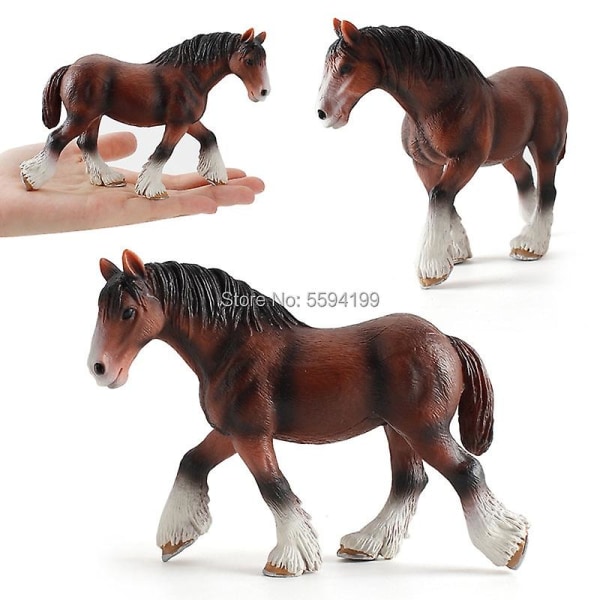 15 stilar häst djur Clydesdale Hanoverian arab Shire Appaloosa modeller actionfigur pedagogisk samling leksaker presenter figurer DB D