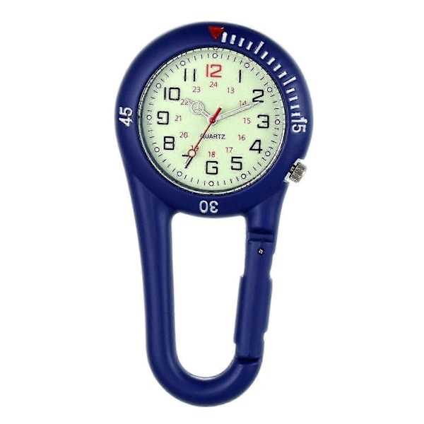 Clip On Karabinkrok Lysende FOB Digitale Sportsklokker For Leger Sykepleiere TurgåereP20211224508 [DB] Blue