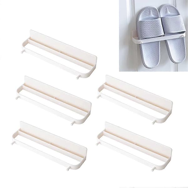 Väggmonterat toffelställ för förvaring 5-pack Kreativ stansskoförvaring [DB]