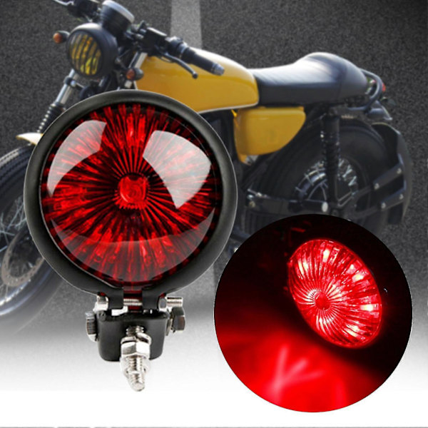 Takavalo, erittäin kirkas, pieni pyöreä retro moottoripyörän LED-jarruvalo, suuntavilkku g202412315 [db] Black - Red